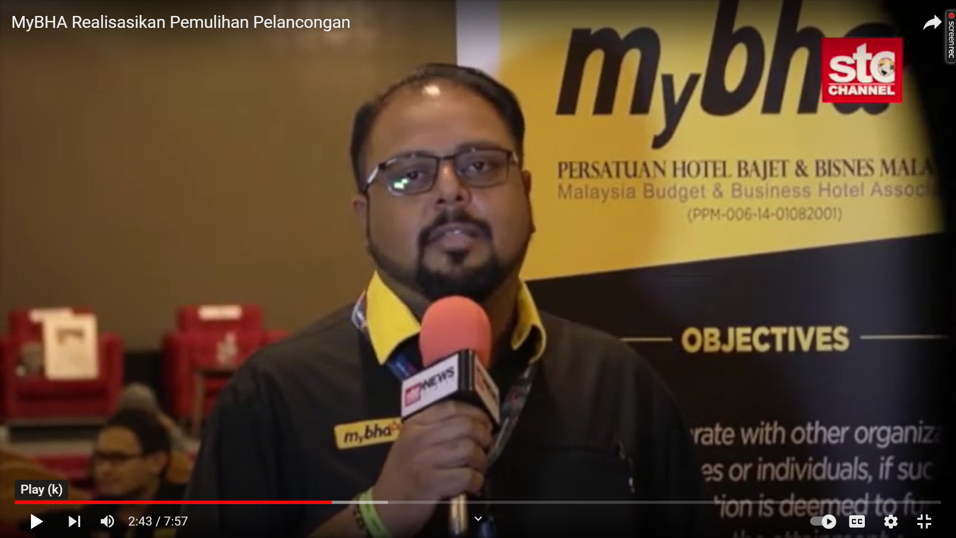 MyBHA Realisasikan Pemulihan Pelancongan